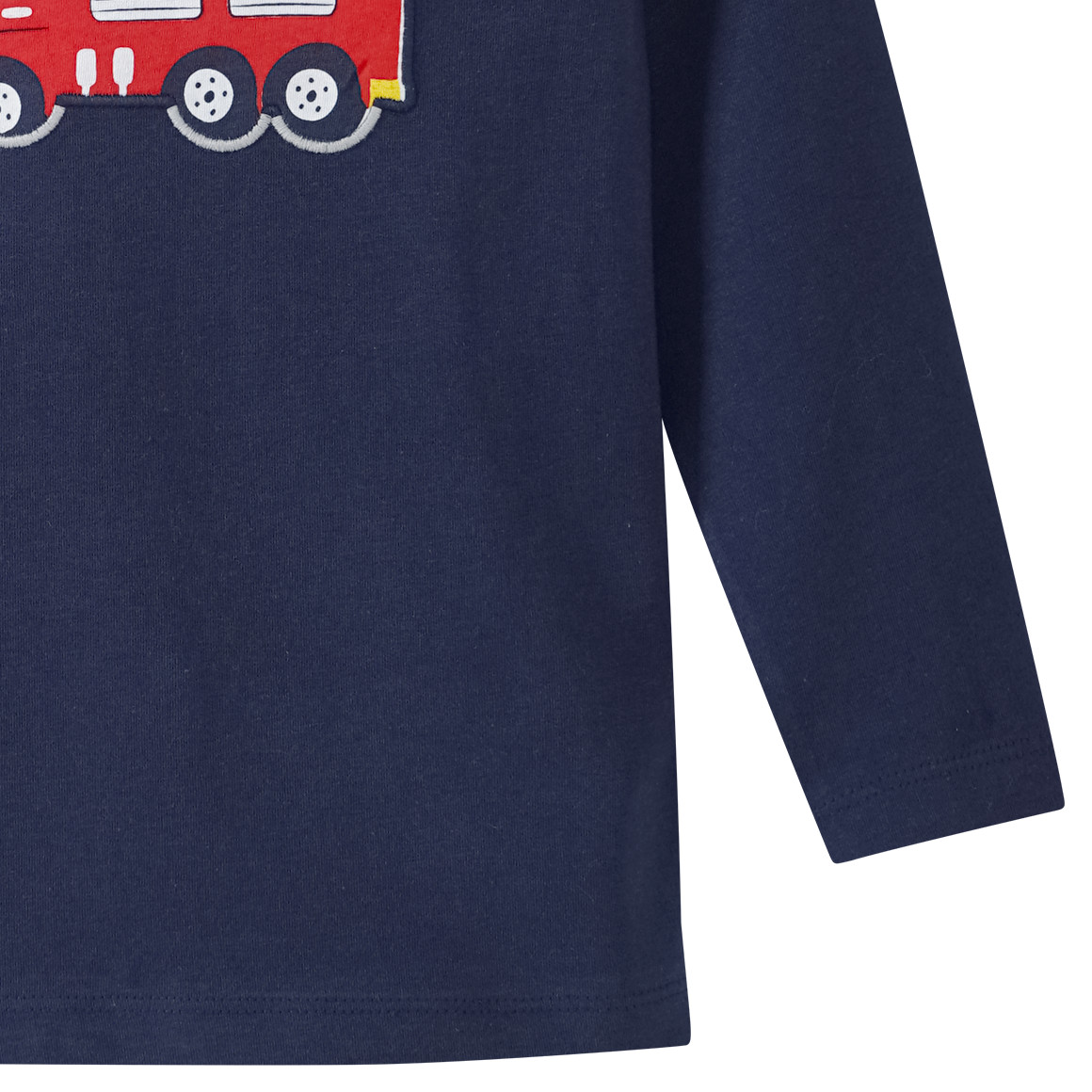Kinder Langarmshirt mit Feuerwehr-Motiv
