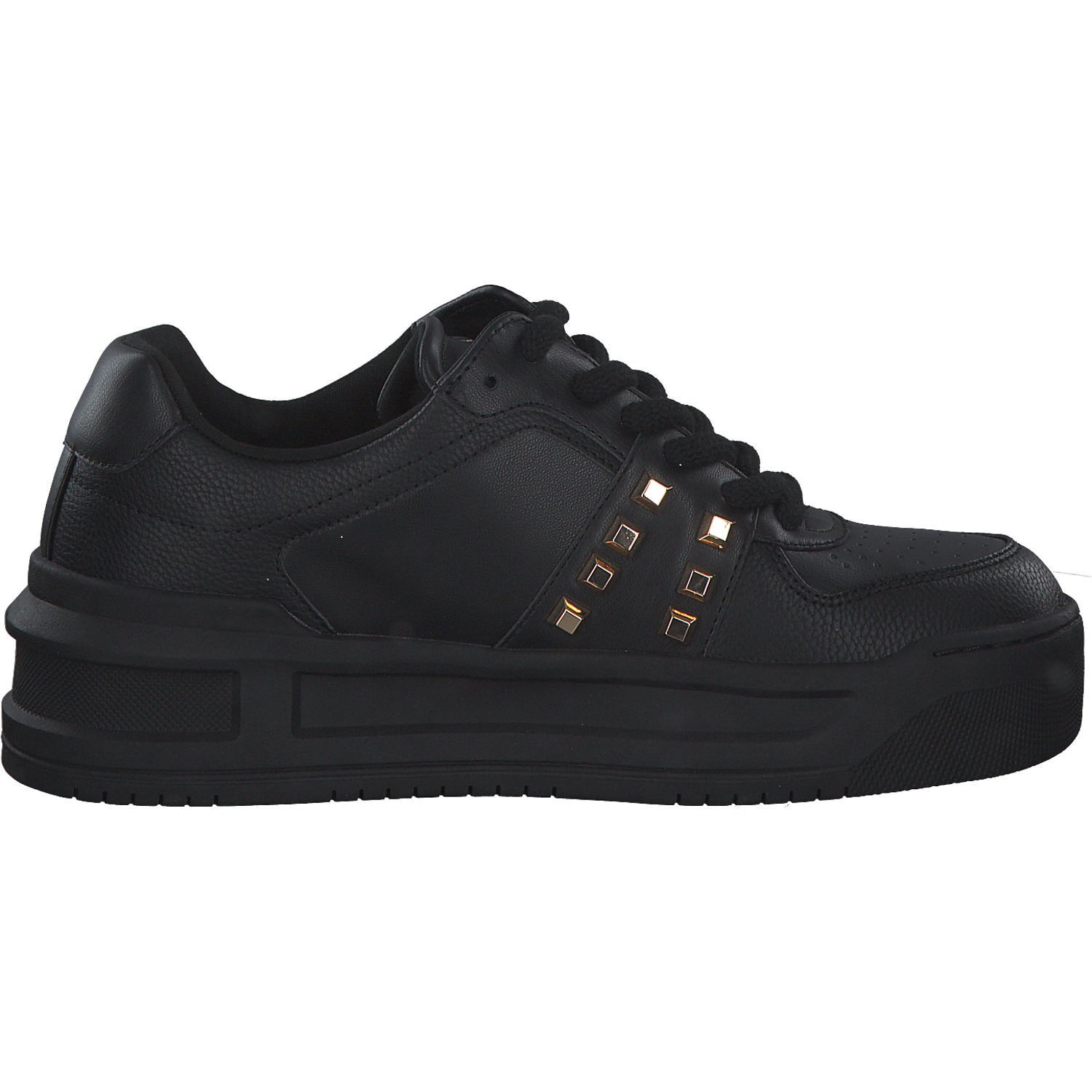 Guess Lemstud FL8MMS, Schnürschuhe, Damen, Schwarz