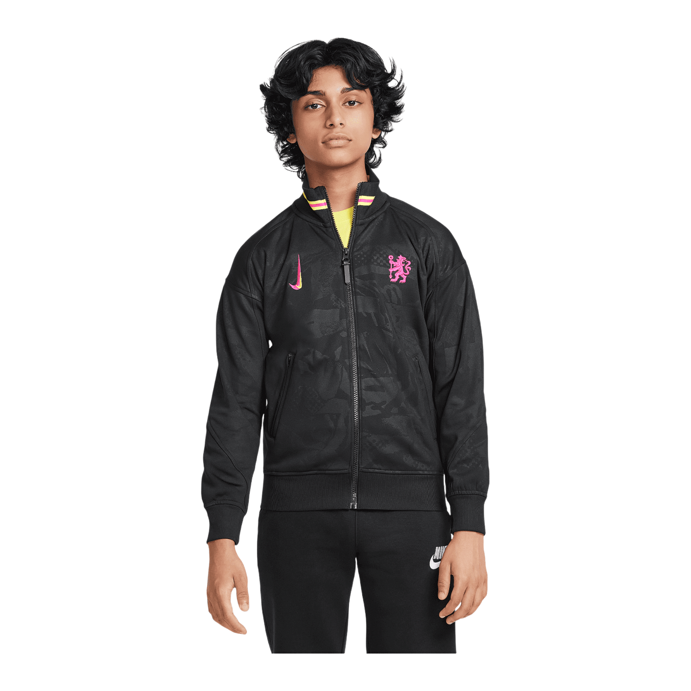 Nike FC Chelsea Academy Anthem Jacke 3rd Kids Schwarz F010