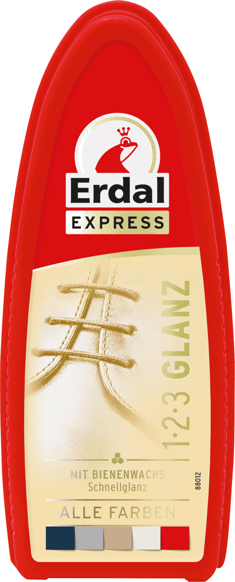 Schuhcreme Schuhschwamm Express 1-2-3 Glanz Farblos, 1 St