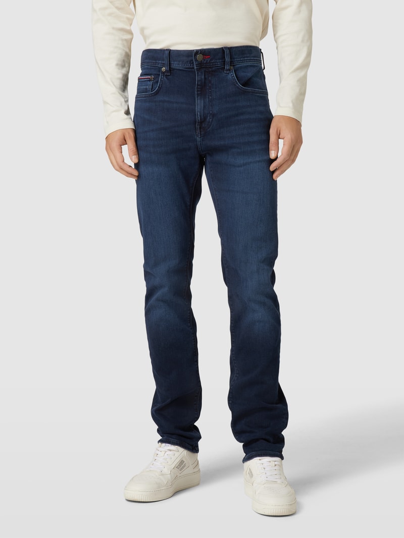 Slim Fit Jeans im 5-Pocket-Design Modell 'IOWA' in dunkelblau