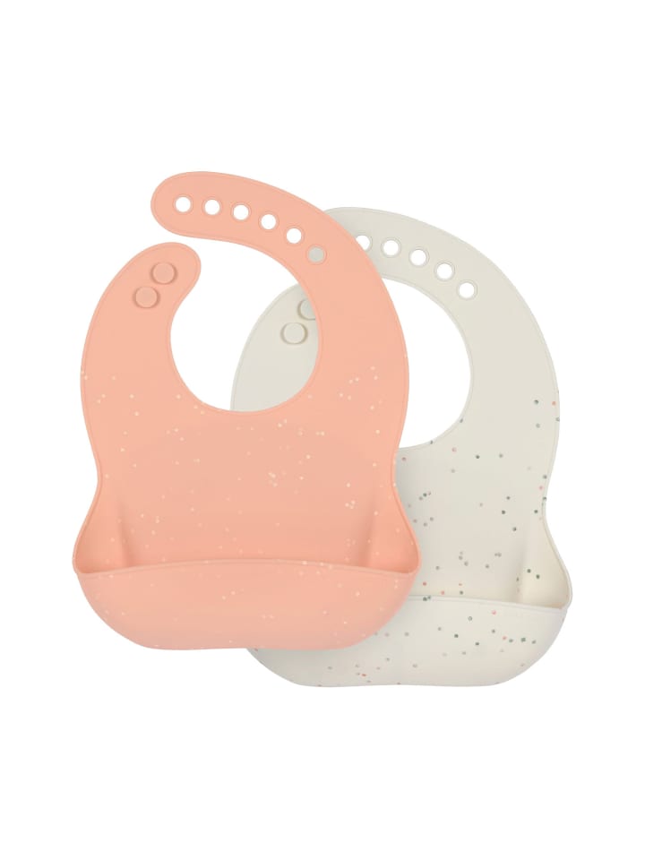 Lässig Silikon Lätzchen 22,2 x 30,5 cm in Orange Beige günstig kaufen onesize