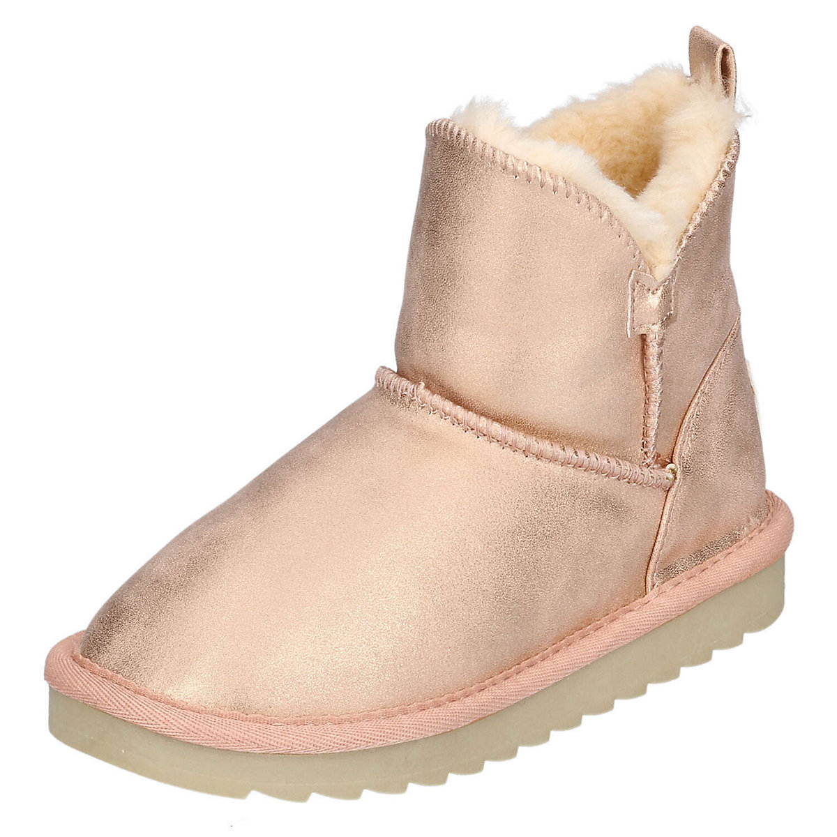 Bolsa Chica Mid Jr Nude Glitter Ballerinas