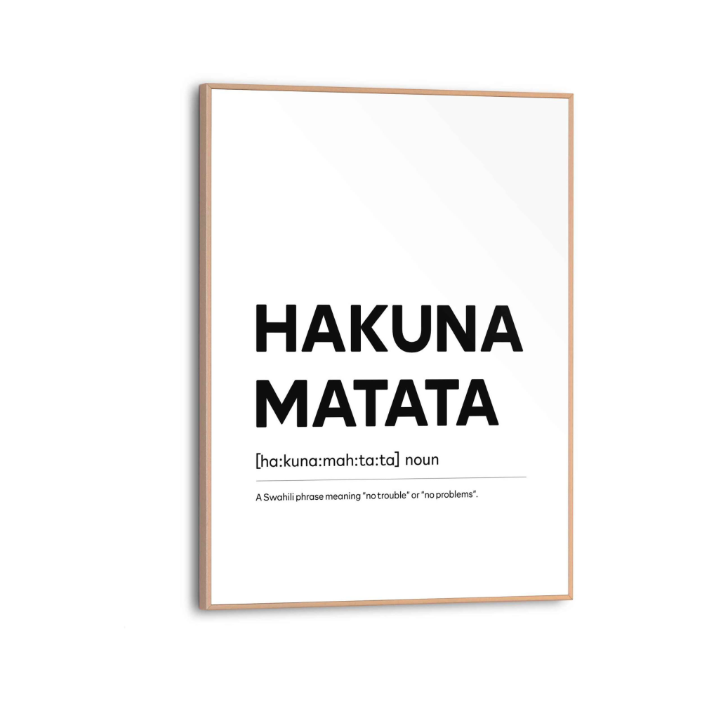 Rahmenbild Hakuna Matata