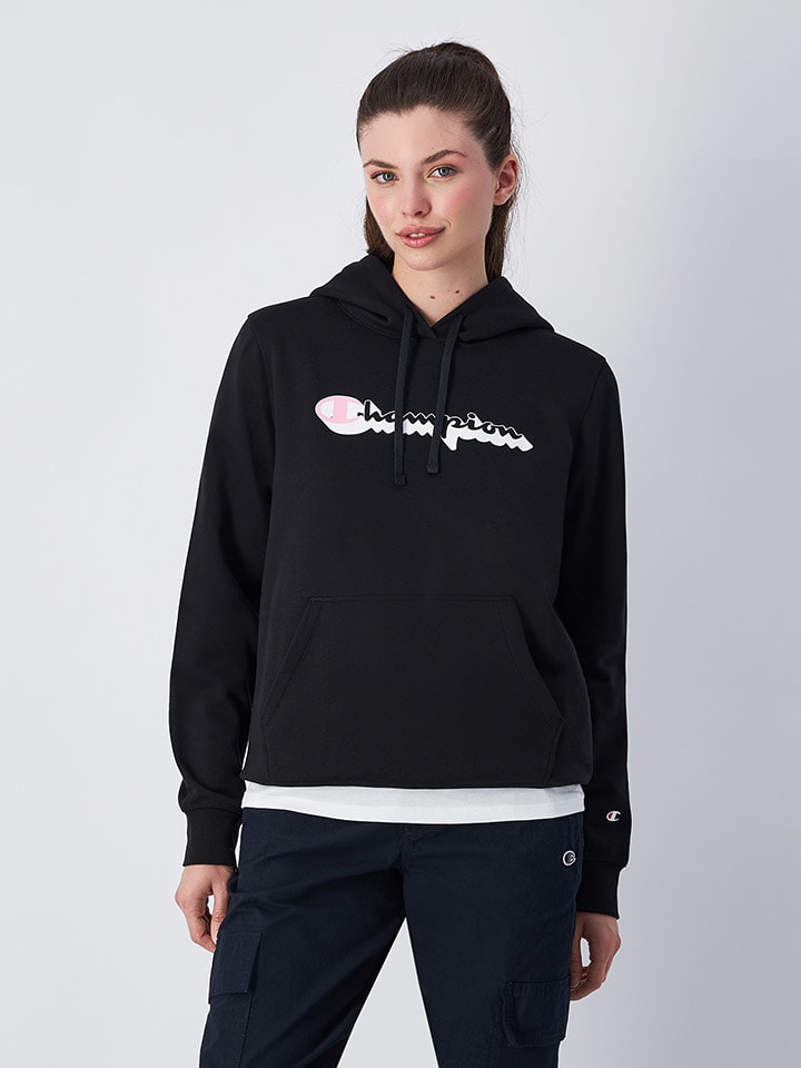 Champion Hoodie in Schwarz günstig kaufen