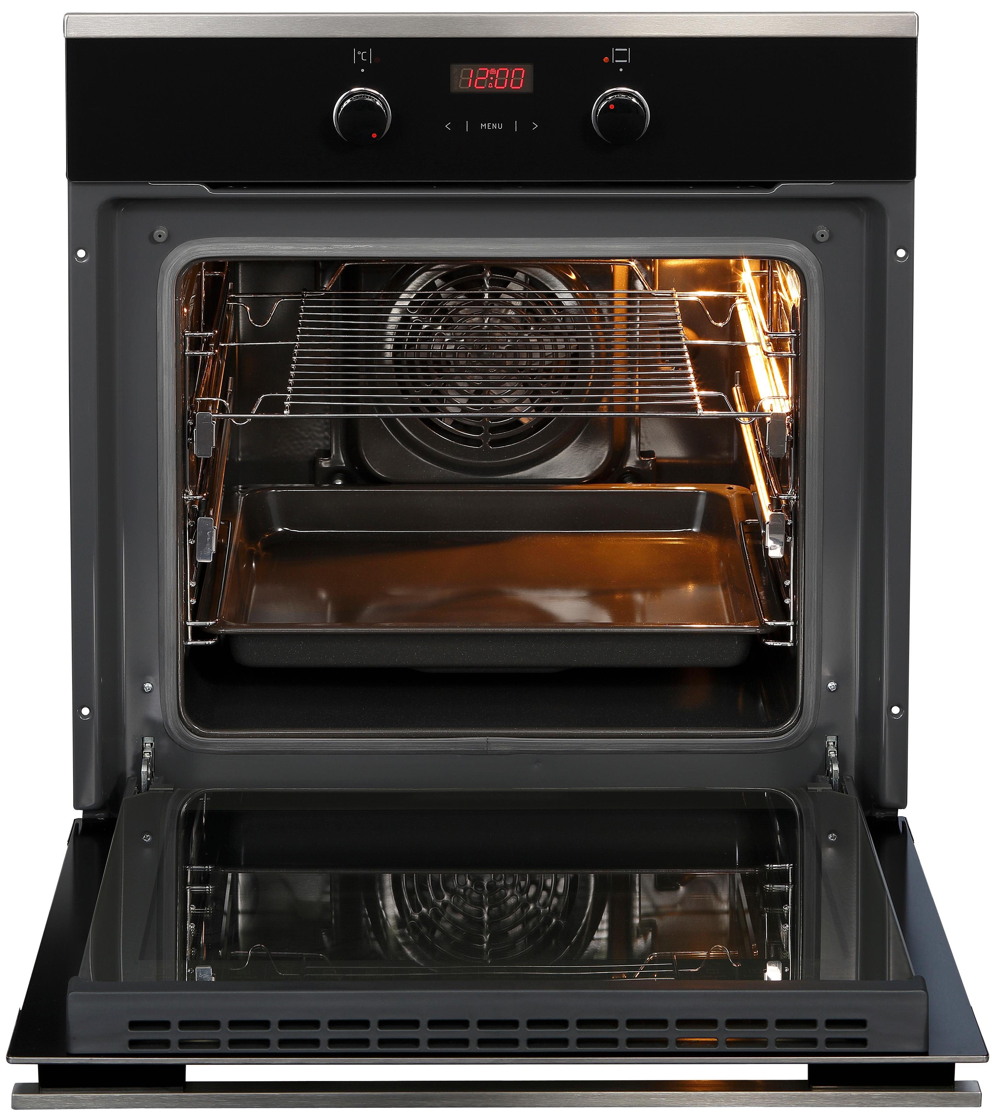 Hanseatic Einbaubackofen 10153.3eETsDpHbX, mit 3-fach-Teleskopauszug, Simple Steam