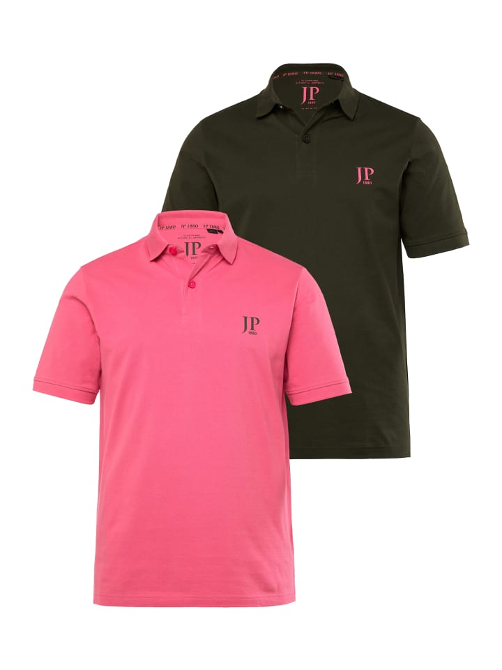 JP1880 Poloshirt in pink günstig kaufen 7XL