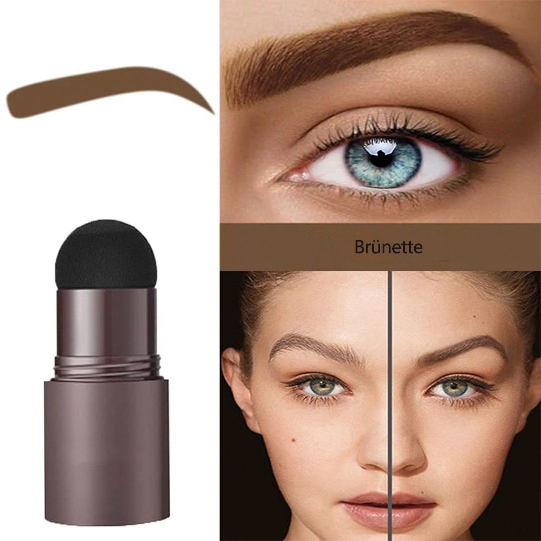 SOTOR Augenbrauenfarbe Brauenstempel,wiederverwendbares Make-up-Brauenpuder-Schablonenset, 1-tlg., für Frauen, Augenbrauen, wasserfestes Make-up-Kosmetik-Set, mittelbraune Brauenstempel
