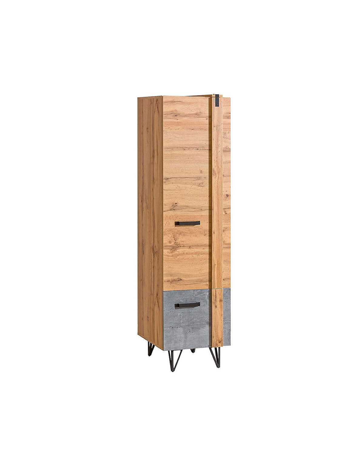 Kleiderschrank Stauraumschrank Milenium 45cm 2-türig