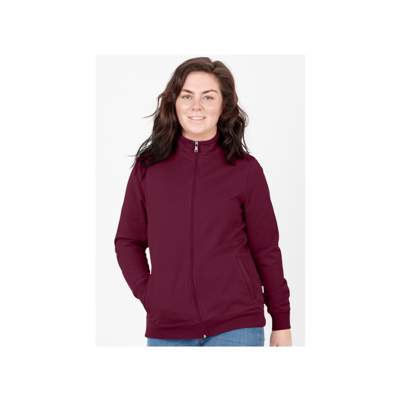 Jako Doubletex Kapuzenjacke Damen Braun F130