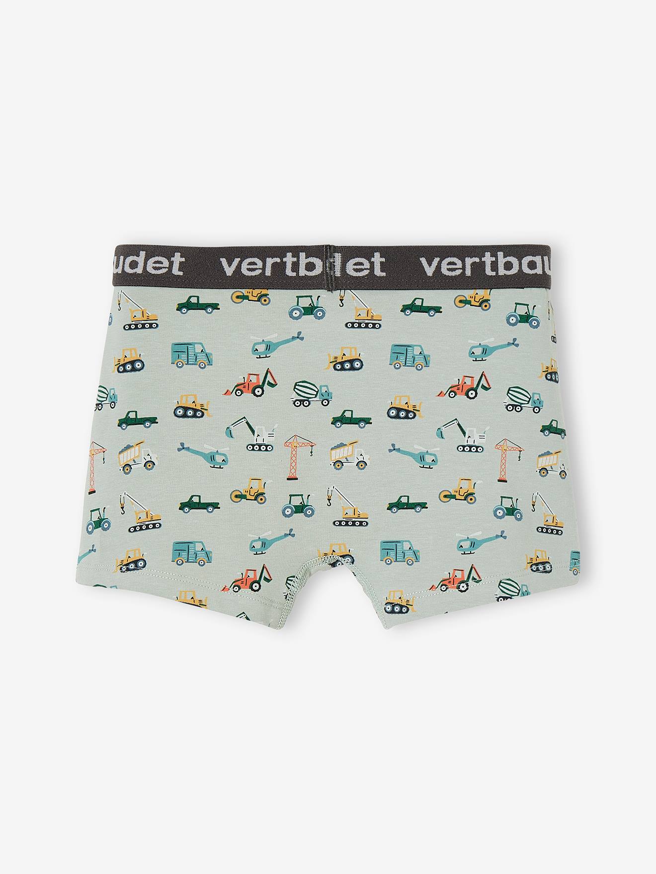Vertbaudet 3er-Pack Jungen Boxershorts - grün