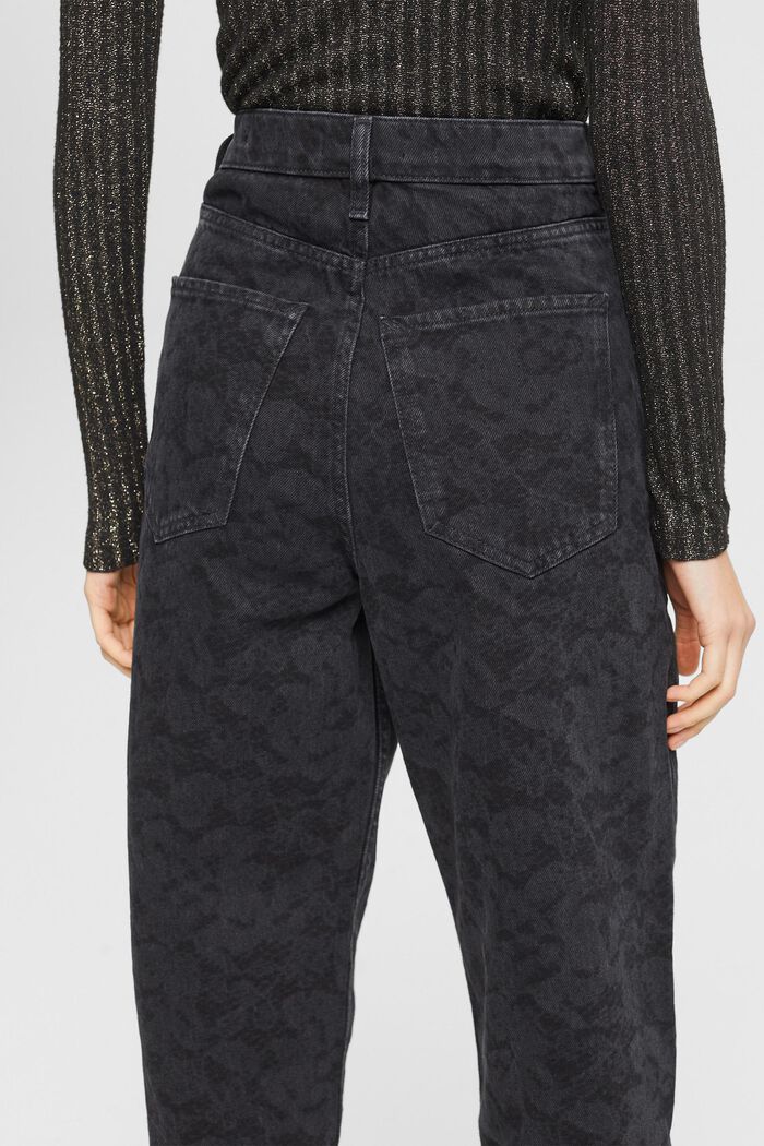 Bedruckte High-Rise-Jeans im Banana Fit