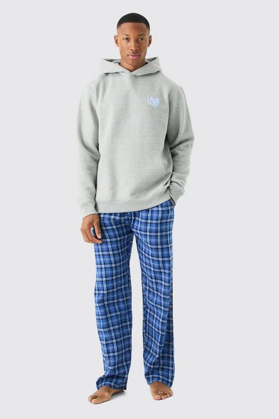 Love Hoodie & Flannel Loungewear-Hose