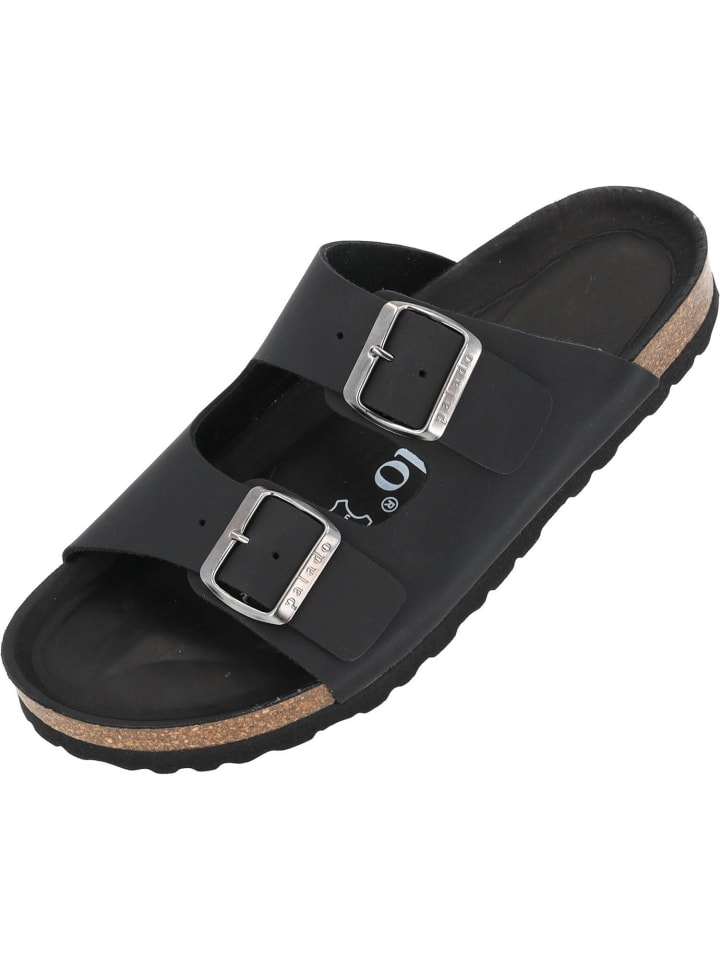 palado Pantoletten in schwarz leder günstig kaufen