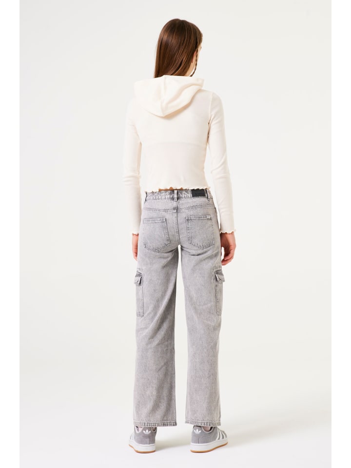 Garcia Wide Leg Cargojeans slim fit in bleached günstig kaufen