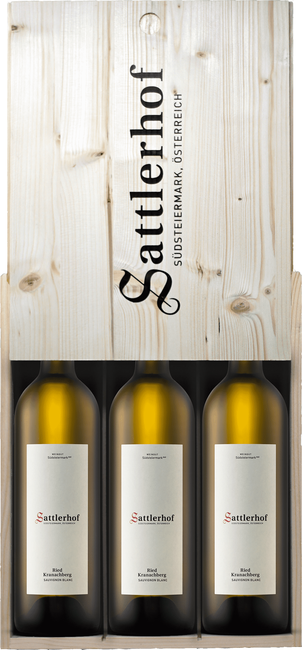 Sattlerhof Sammlerbox: Sauvignon Blanc Ried Kranachberg Jahrgangskiste