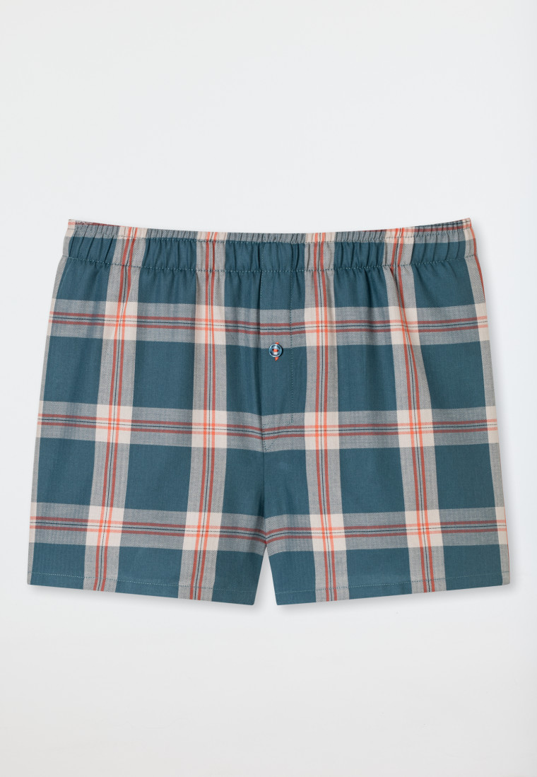 Boxershorts Webware 2er Pack Karos nachtblau/ mehrfarbig - Boxershorts Multipacks