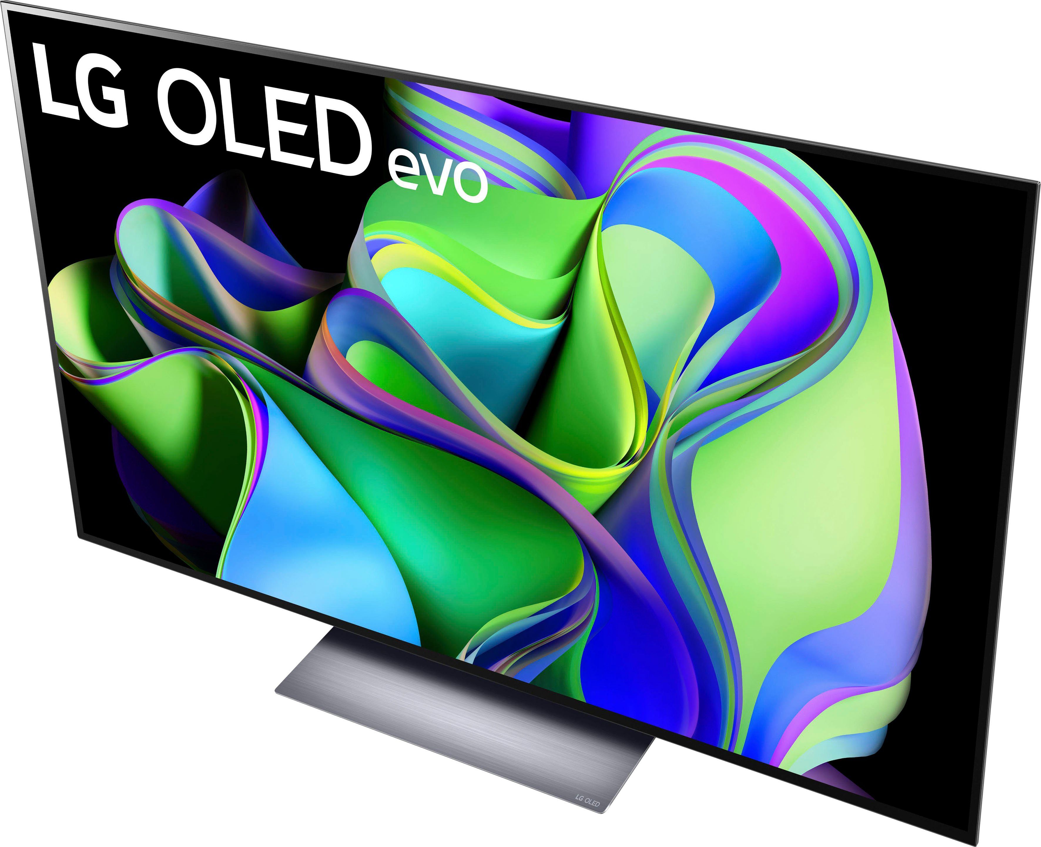 LG OLED55C37LA OLED-Fernseher (139 cm/55 Zoll, 4K Ultra HD, Smart-TV, OLED evo, bis zu 120 Hz, α9 Gen6 4K AI-Prozessor, Twin Triple Tuner)