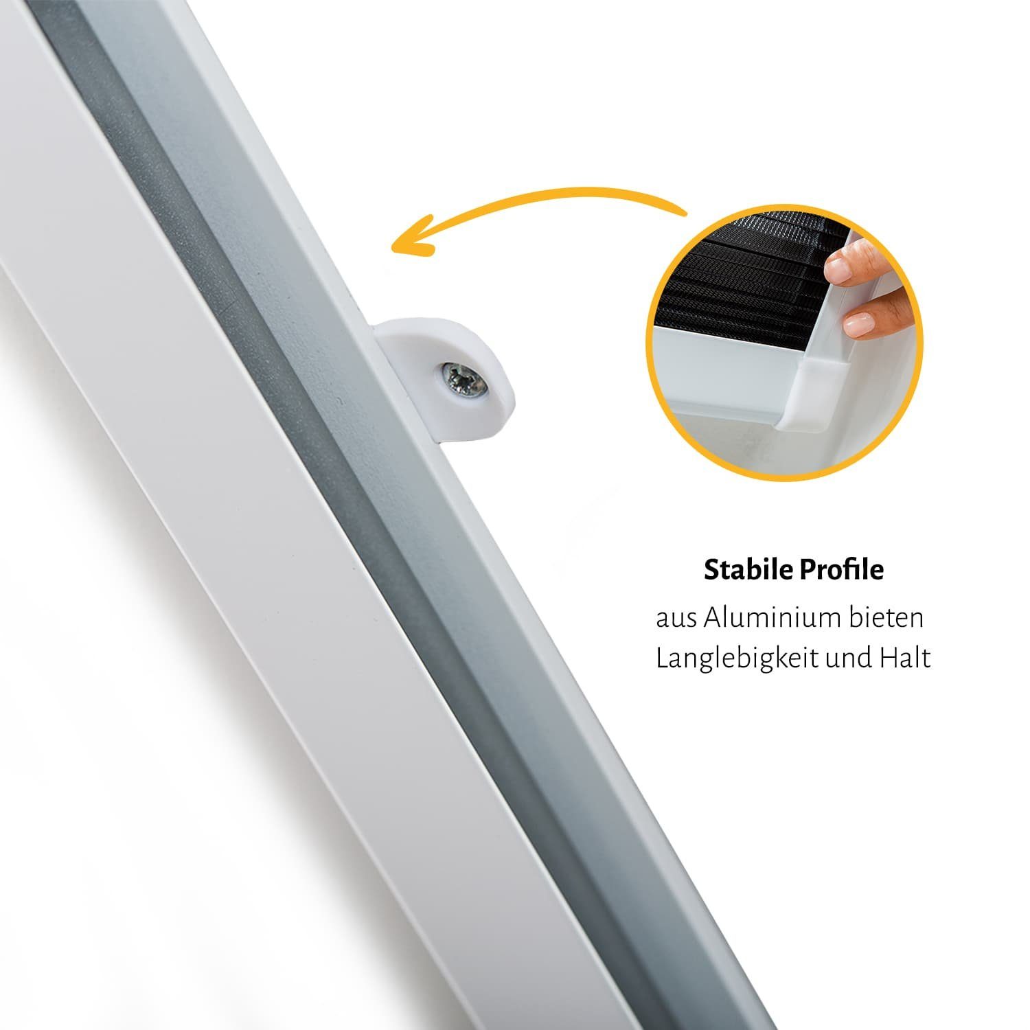 Dachfensterplissee, empasa, abdunkelnd, Aluminium-Selbstbausatz
