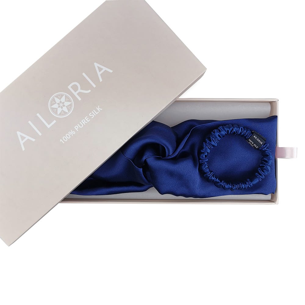 Ailoria S&D Set Headband und Scrunchie S Blau