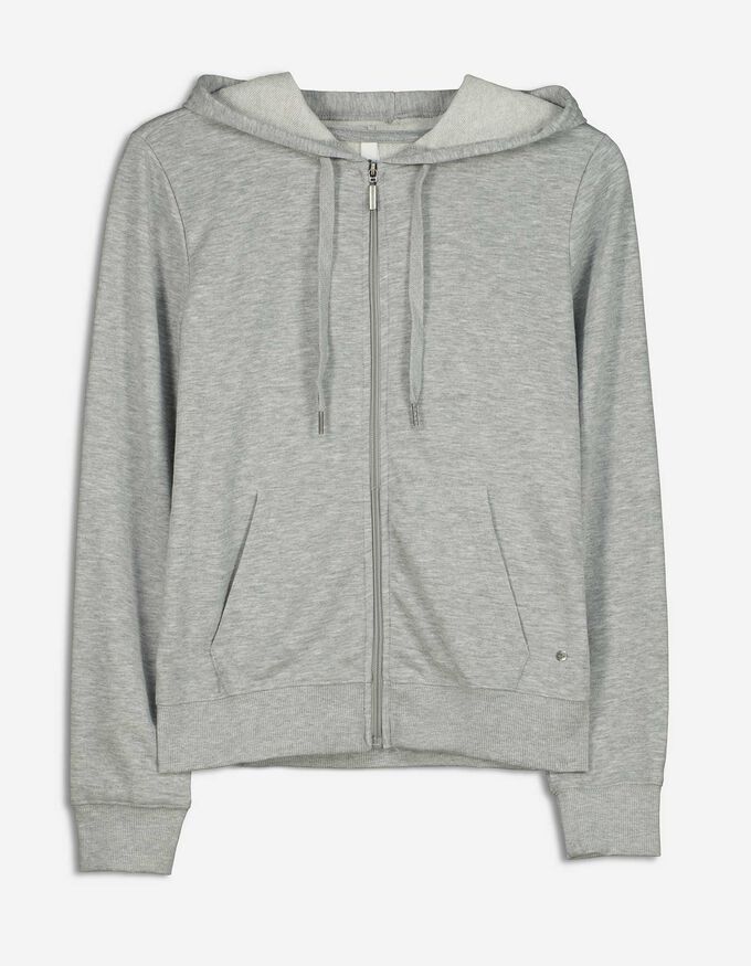 Sweatjacke - Kapuze mit Tunnelzug