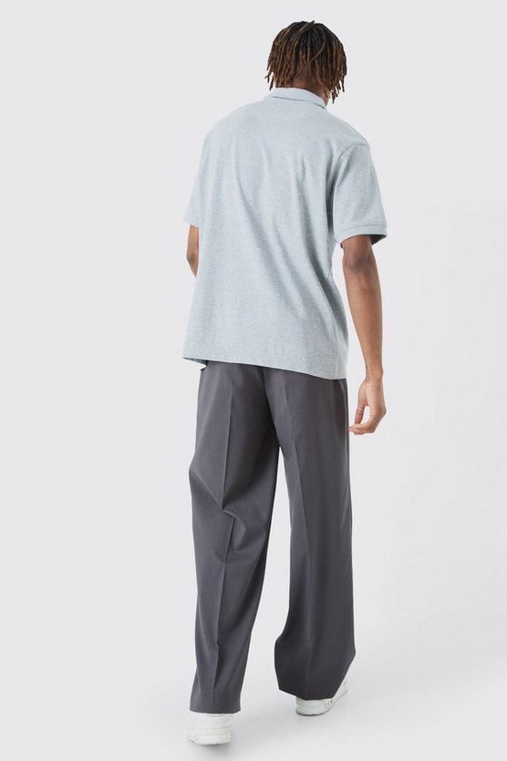 Tall Poloshirt mit Knopfleiste