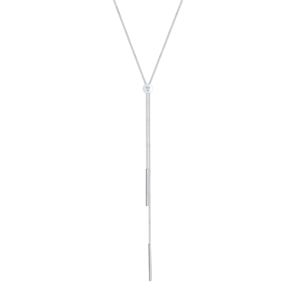 Elli Elli Collier Femmes Chaîne en Y Géo Bâton Basique Tendance Blogueur en Argent Ste collier