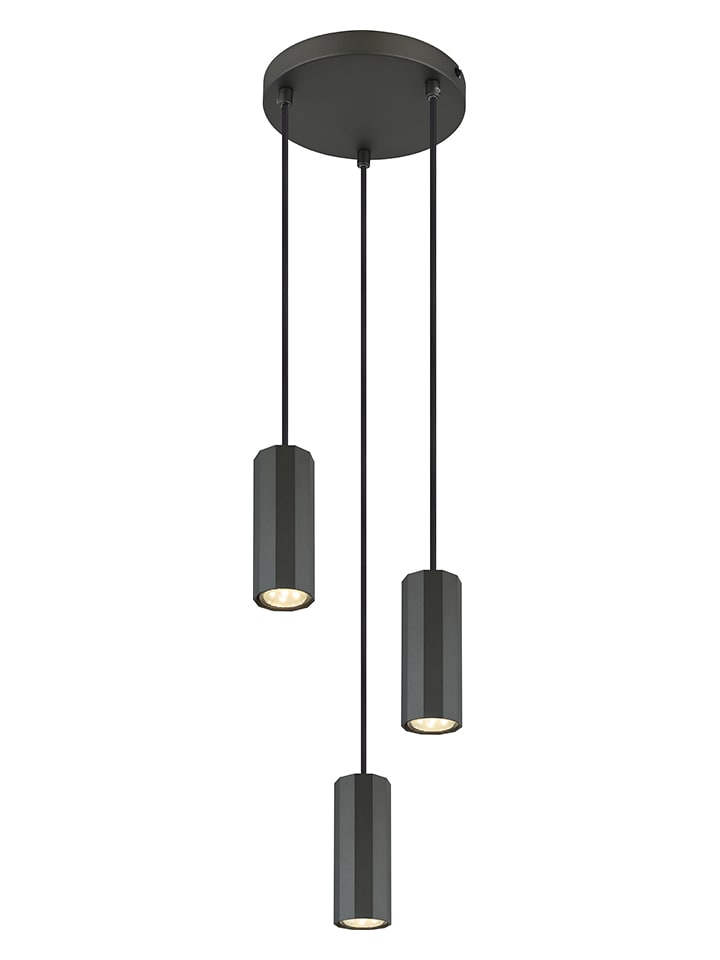 Globo lighting Hängeleuchte in Grau - (H)120 x Ø 21 cm günstig kaufen onesize