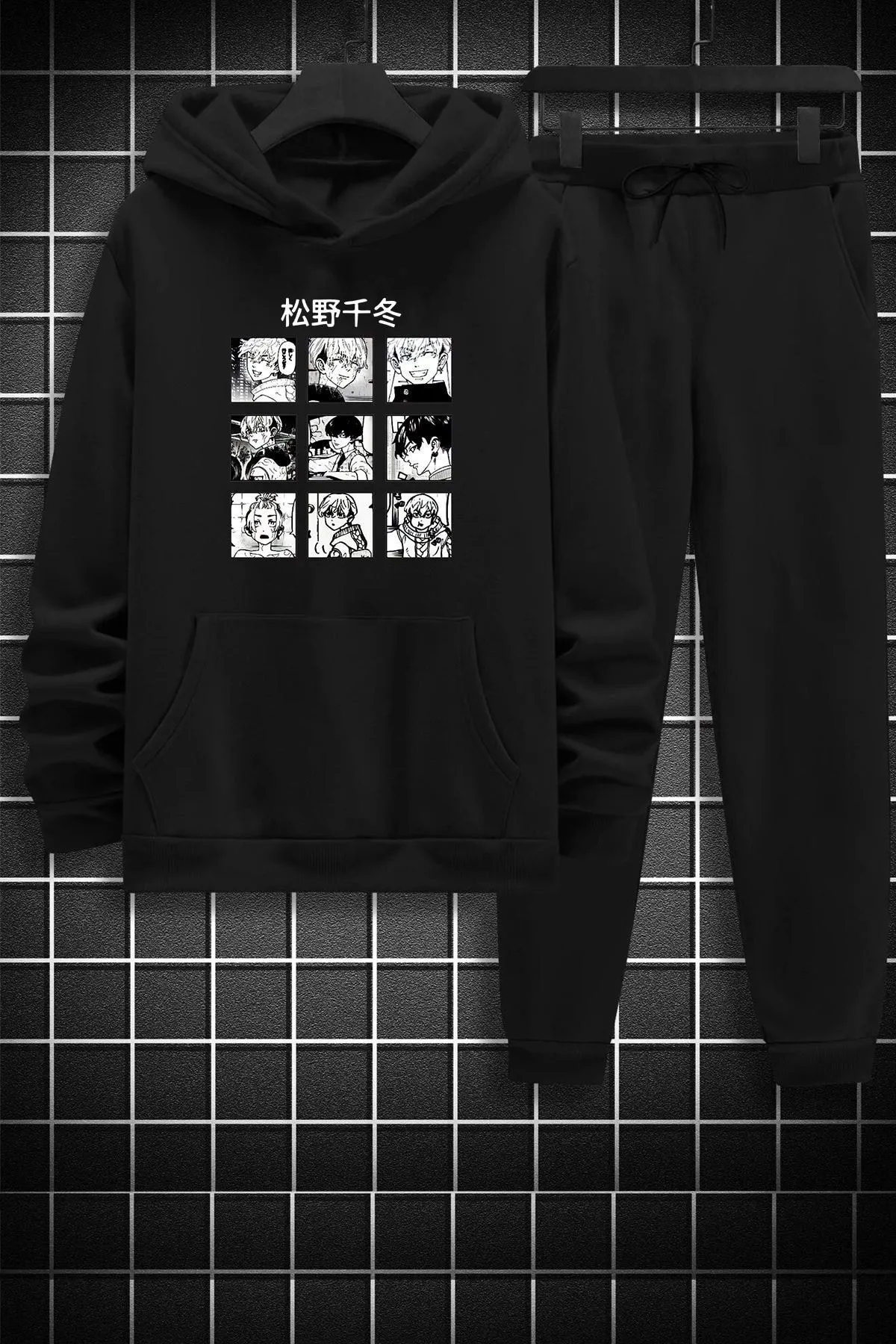 uyguntarz  Bedrucktes Unisex-Trainingsanzug-Set mit Ken Kaneki