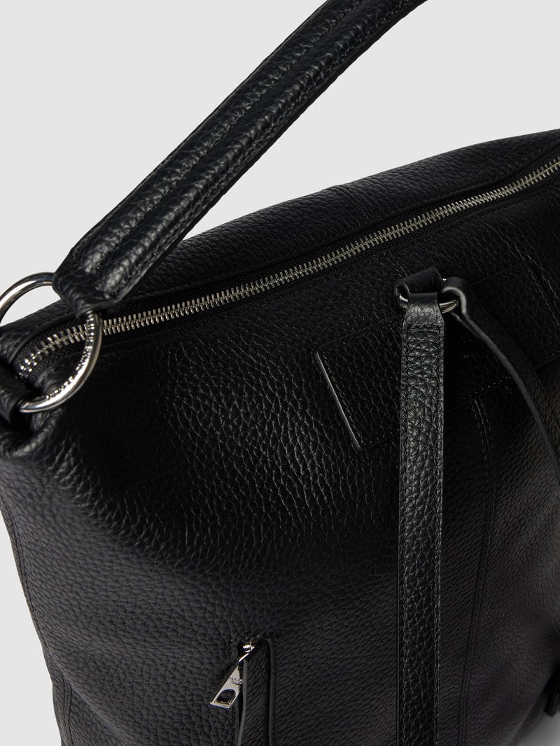 Rucksack aus Leder Modell 'AISSA' in schwarz