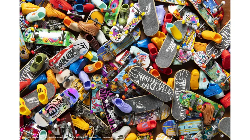 Hot Wheels Skate Fingerboard & Schuhe, Tony Hawk Skateboard, vers. Farben, 1 Stück, sortiert