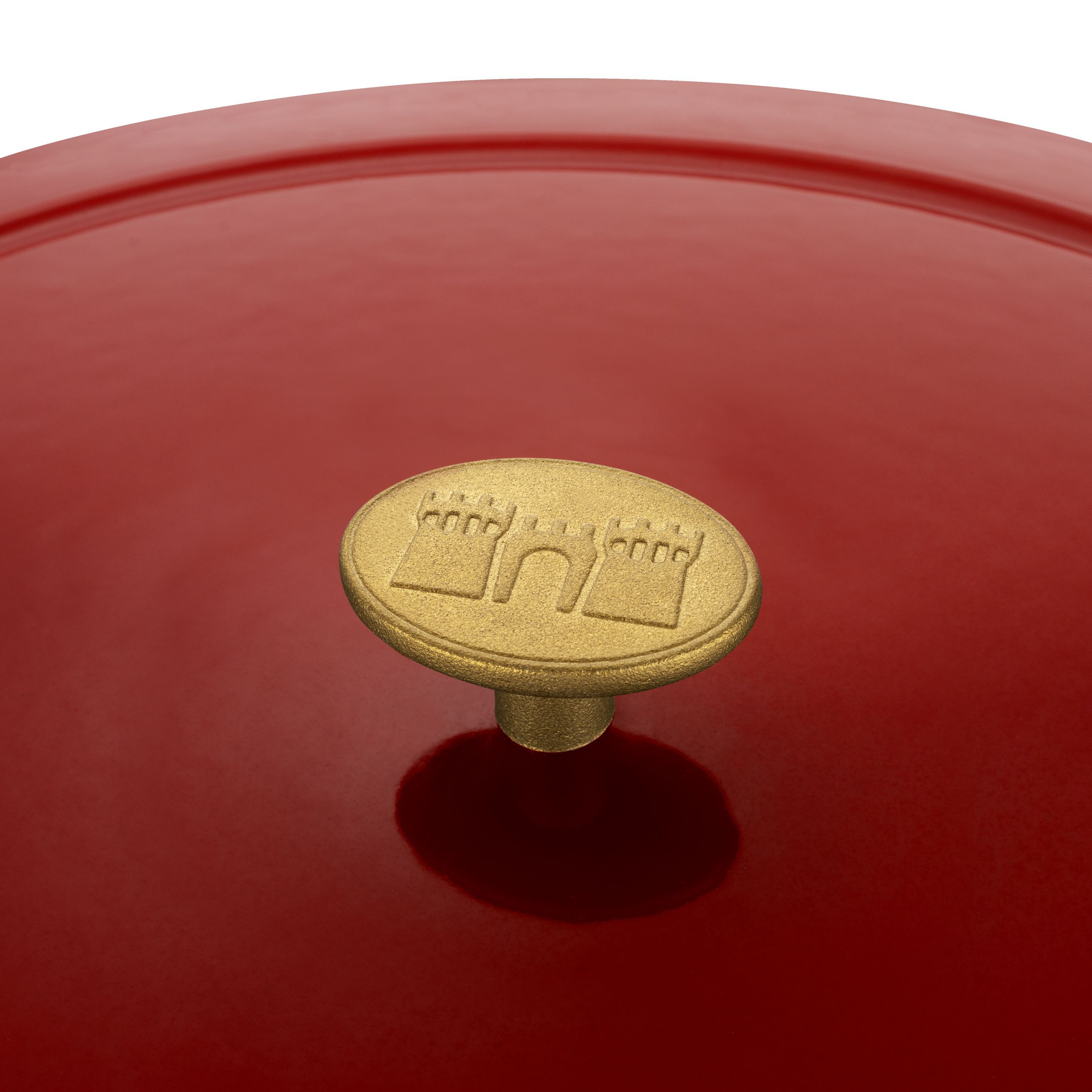 Cocotte 37 cm, oval, Rot, Gusseisen