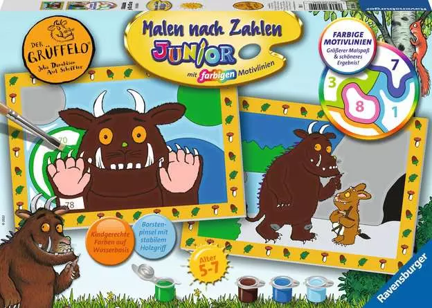 CreArt Der Grüffelo - Malen nach Zahlen für Kinder ab 5 Jahren