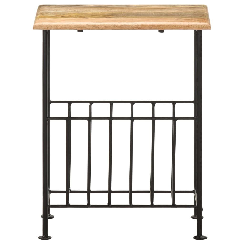 vidaXL Zeitungsständer Zeitschriftenständer 40 x 30 x 50 cm Massivholz Mango und Stahl