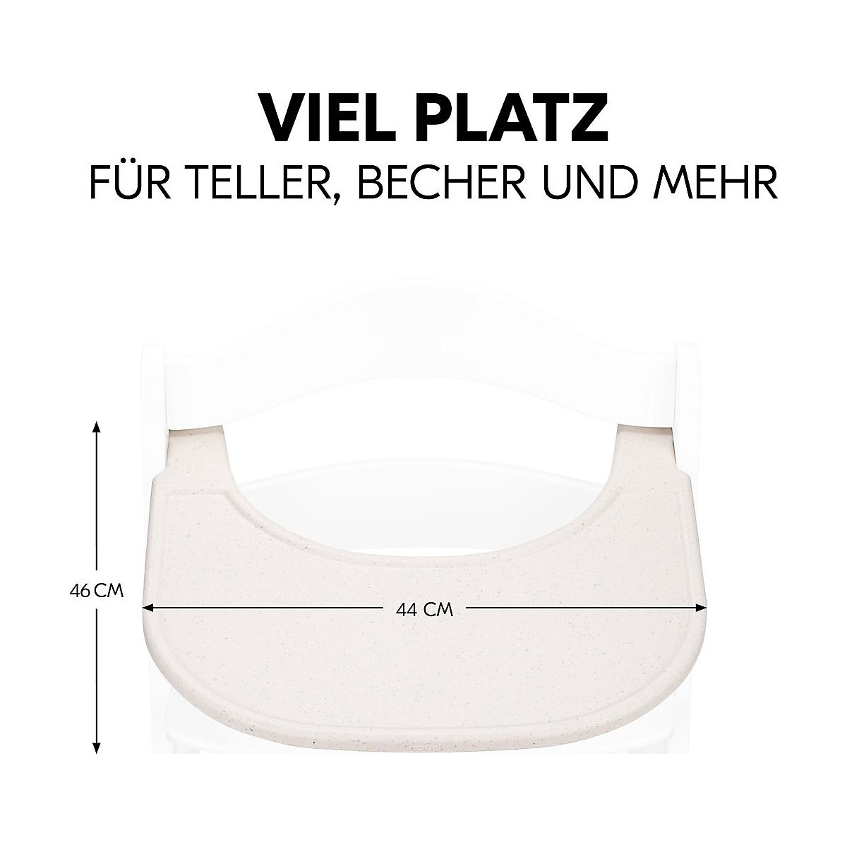 Essbrett Alpha Click Tray, Speckle Beige