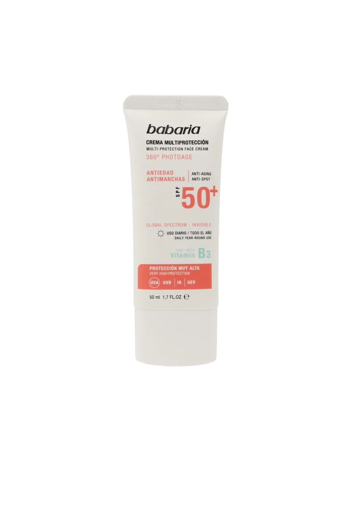 Babaria  Solar Multiproteccion Crema Antimanchas Spf50+ Babaria 50 ml