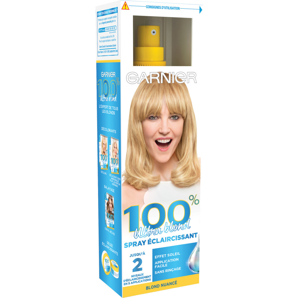 garnier coloration 100% Blond Spray Eclaircissant