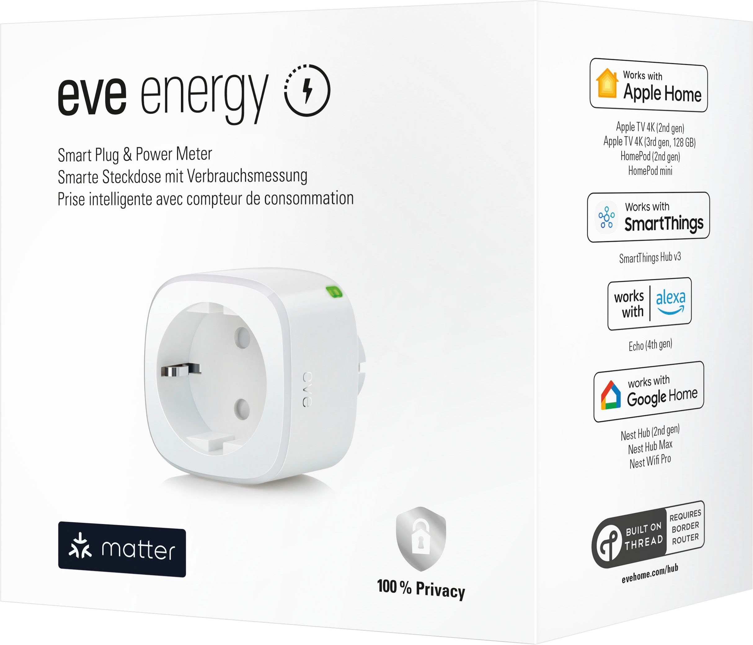 EVE Steckdose Energy (Matter) 2er Pack, Packung, 2-St.