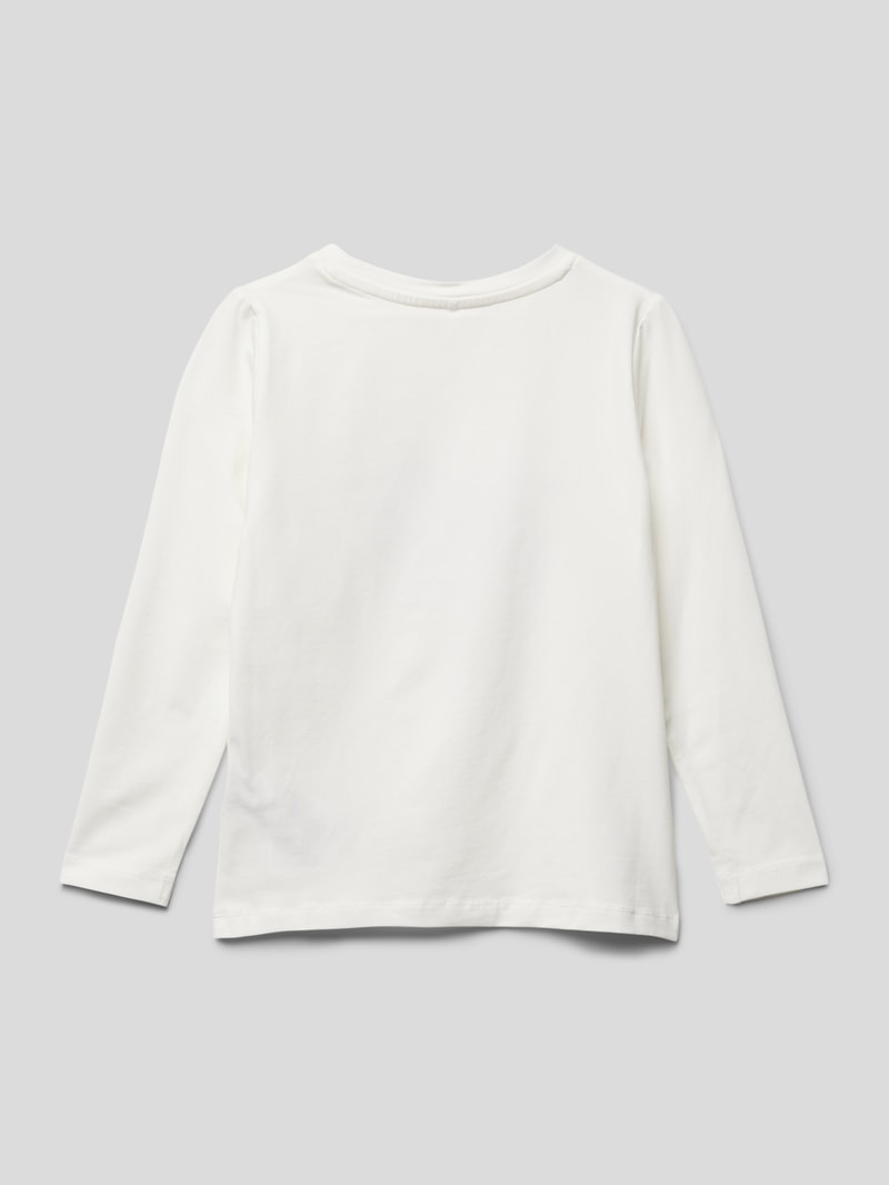 Longsleeve mit Motiv-Print in offwhite
