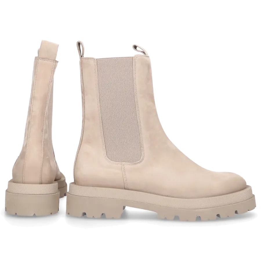 305 SOBE - Stiefeletten SHAKIRA Nubukleder - beige