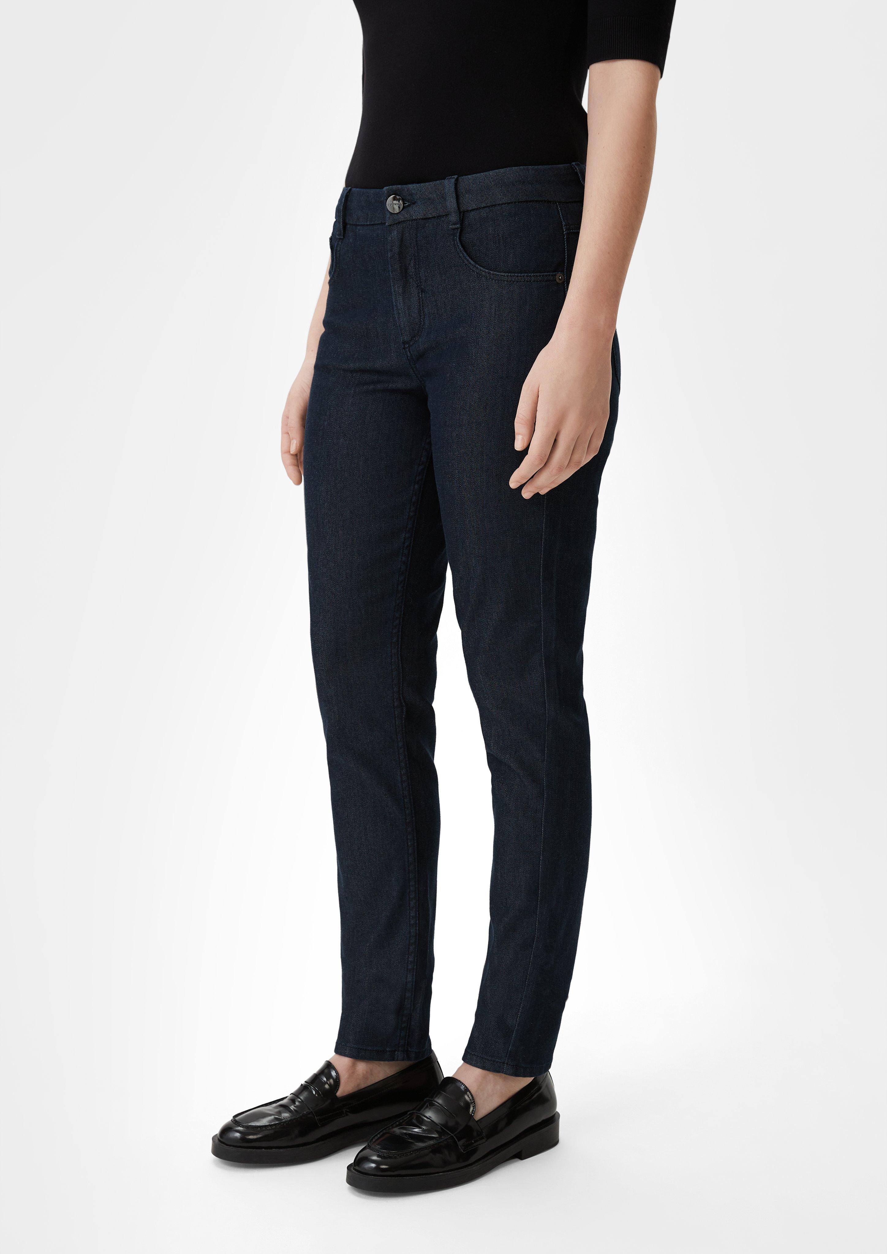 Jeans-Hose mit Slim Leg - navy