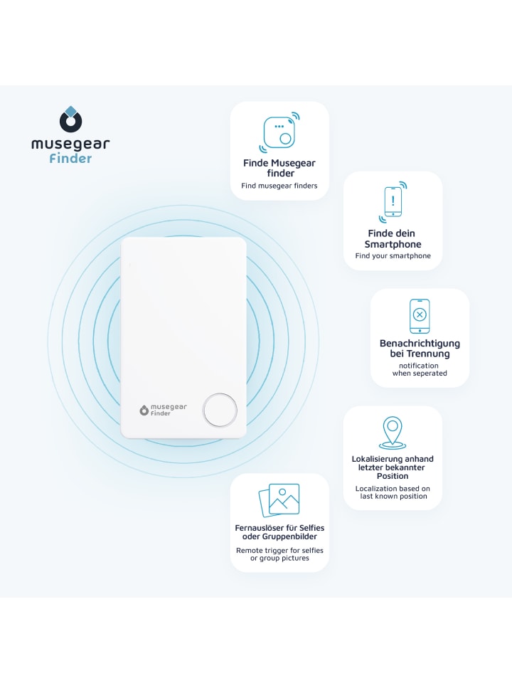 musegear Bluetooth-Schlüsselfinder 