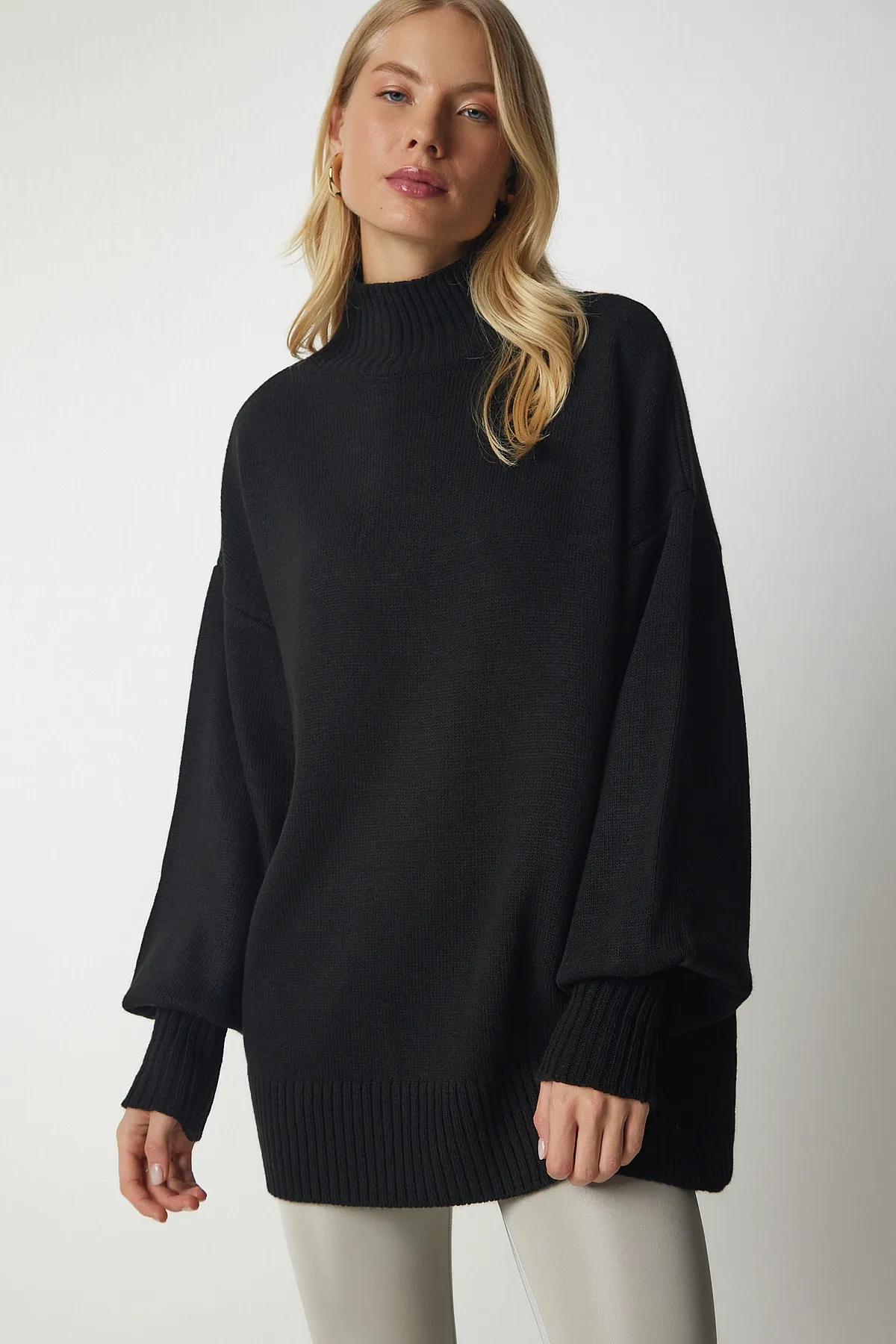 Happiness İstanbul  Pullover - Schwarz - Oversized