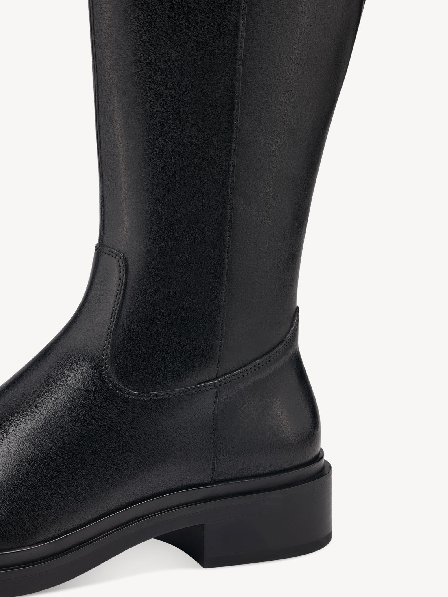 Bottes en cuir - noir