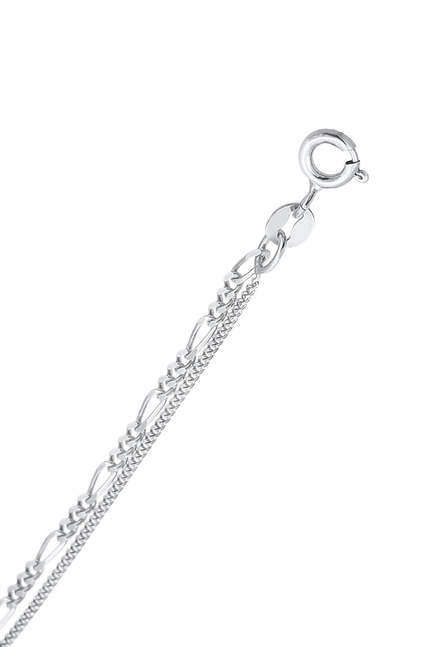 Elli Women's Figaro Heart Pendant in 925 Sterling Silver