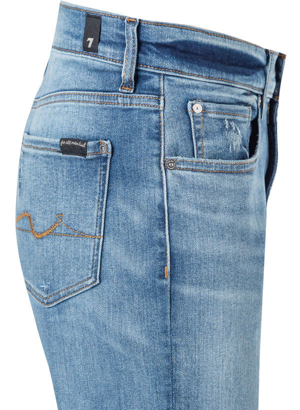 7 for all mankind, Jeans Slimmy, Tapered Fit, Baumwolle T400®, mittelblau
