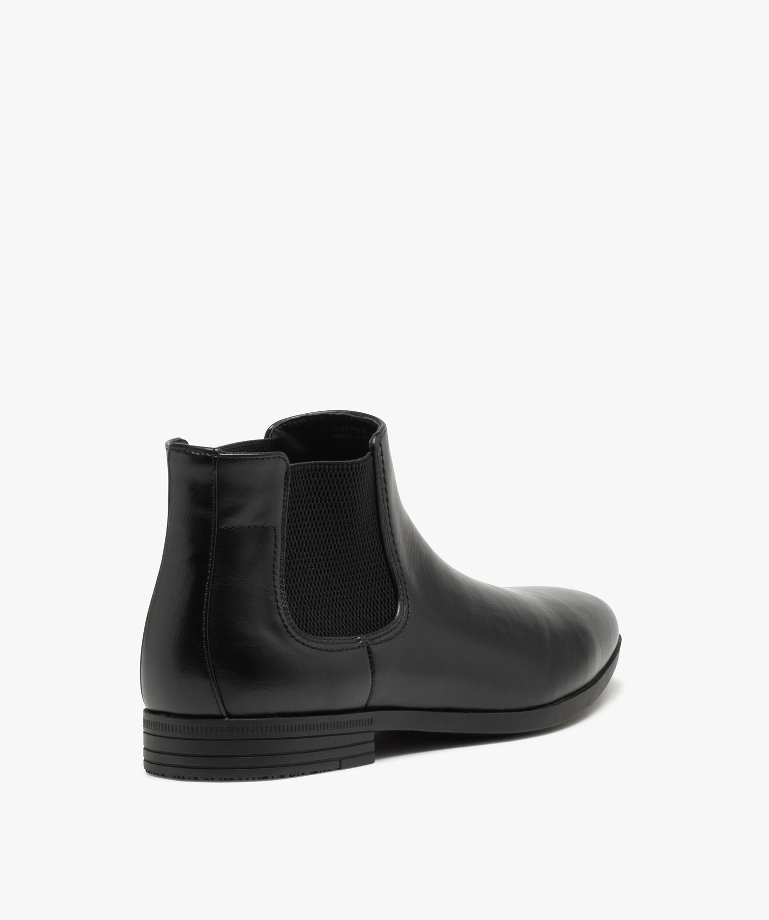 Chelsea boots avec élastiques texturés homme noir | GEMO