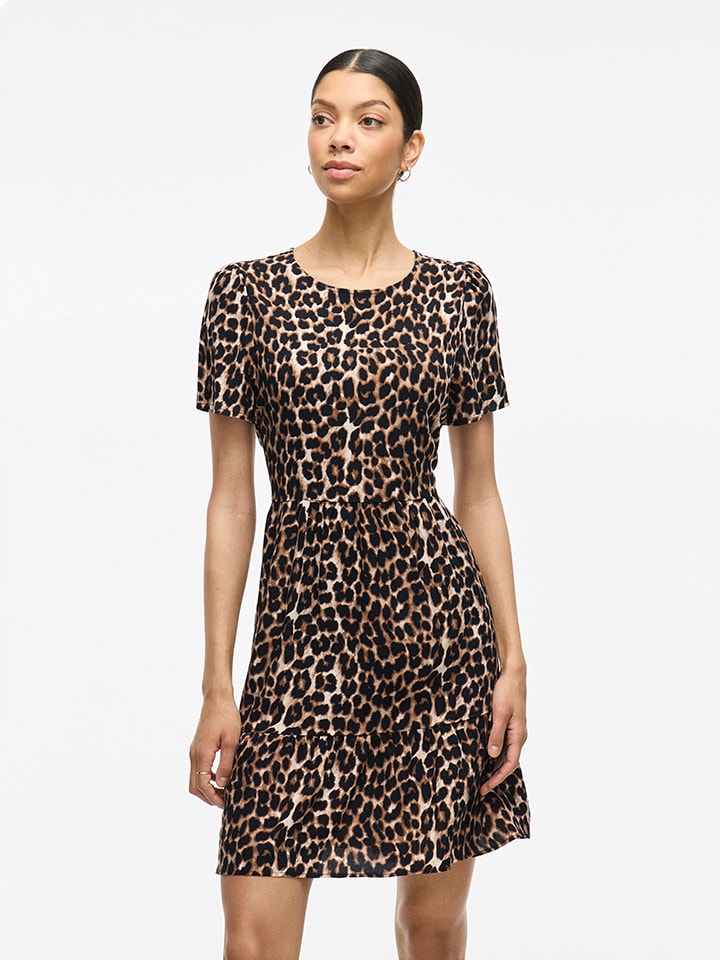 Vila Kleid in Beige/ Braun günstig kaufen