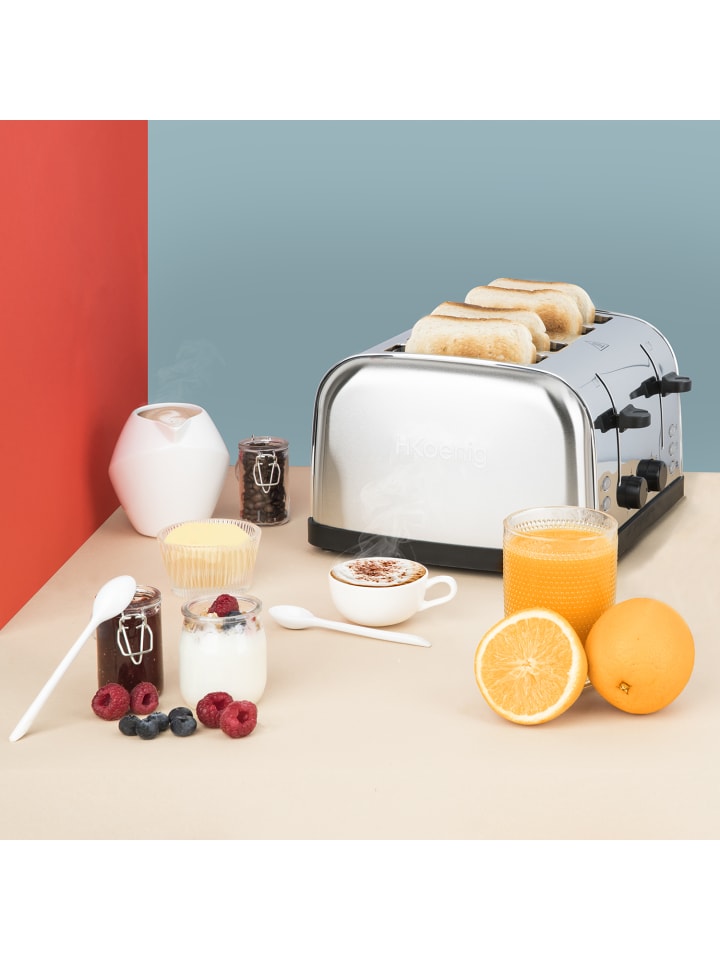HKoenig Toaster TOAS14 in Silber günstig kaufen onesize