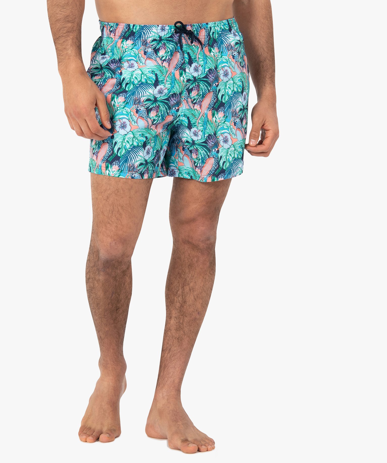 Short de surf homme à motifs exotiques imprime | GEMO